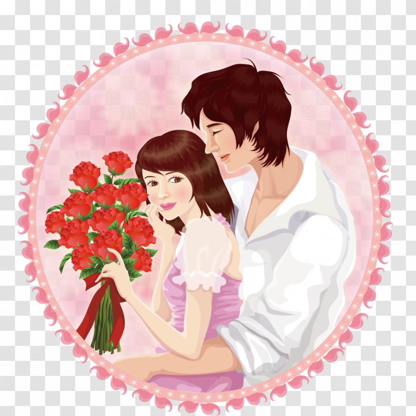 Valentines Day Love - Flower - Take A Couple Of Roses Transparent PNG