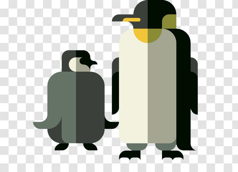 Penguin Graphic Design Drawing Illustration - Bird - Flat Penguins Transparent PNG
