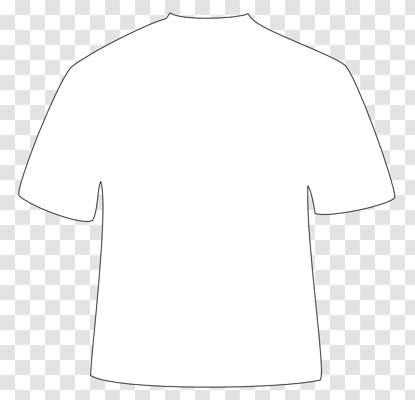 T-shirt Shoulder Collar Sleeve - Top Transparent PNG