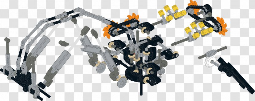 LDraw RH 400 LeoCAD Machine Excavator - Leocad Transparent PNG