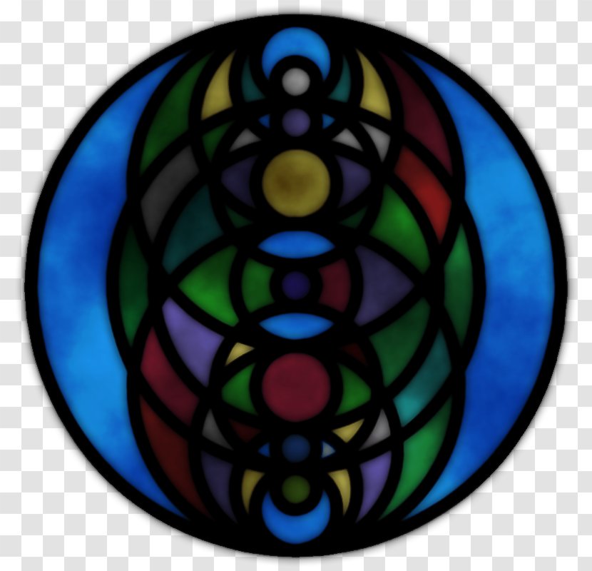 Stained Glass Cobalt Blue Material Transparent PNG