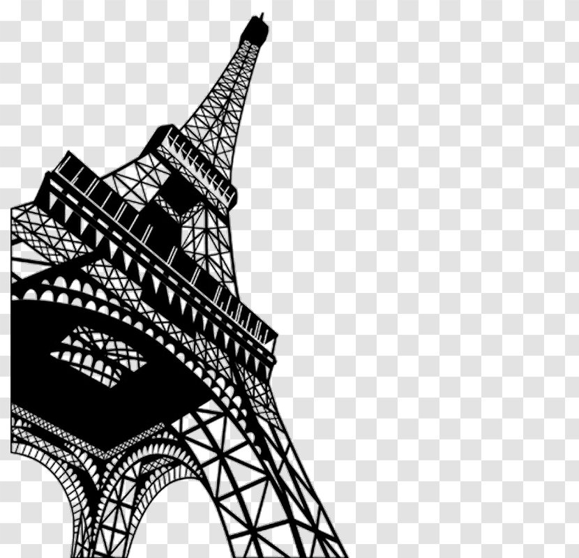 Eiffel Tower Drawing - Heart Transparent PNG