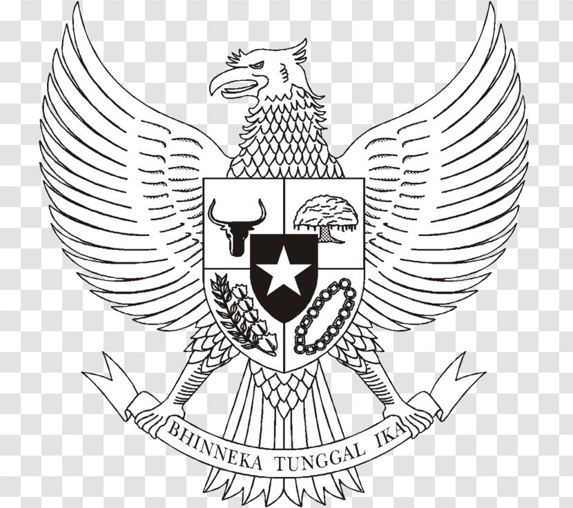 National Emblem Of Indonesia Garuda Pancasila Symbol - Heart Transparent PNG