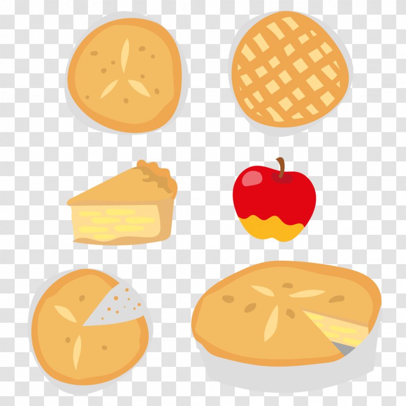 Apple Pie Food Cake - Cuisine - Vector Transparent PNG