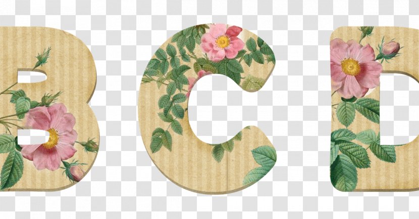 Letter Alphabet Ch M - Cut Flowers - Scrap Transparent PNG