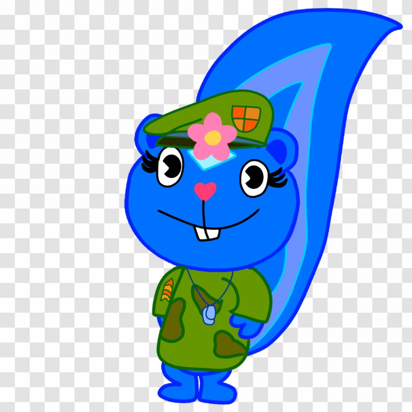 Petunia Flippy Flaky Character - Happy Three Friends Transparent PNG