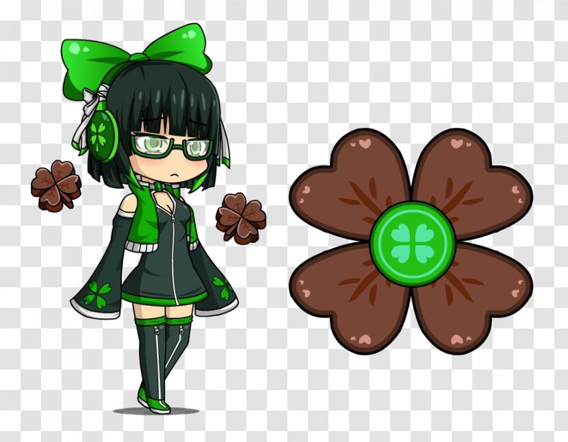 Gacha World Four-leaf Clover Lunime Studio (Anime Dress Up) - Heart - Fidget Spinner Transparent PNG