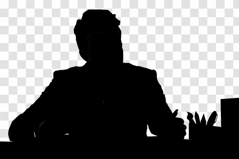 Man Image Silhouette Male Laptop - Audio Equipment - Blackandwhite Transparent PNG