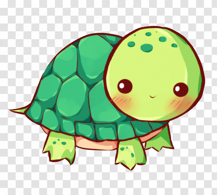 Green Turtle Tortoise Cartoon Reptile Transparent PNG