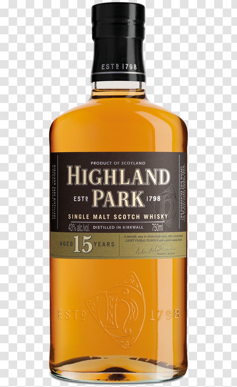 Highland Park Distillery Single Malt Whisky Scotch Whiskey Distilled Beverage - Barley - Wine Transparent PNG