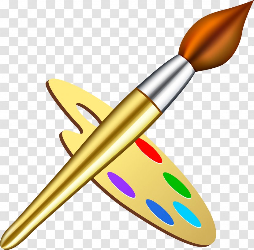 Palette Brush Royalty-free Artist - Watercolor Painting - Paintbrush Transparent PNG