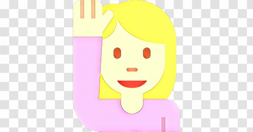 Facial Expression Cartoon Nose Yellow Pink - Smile Transparent PNG