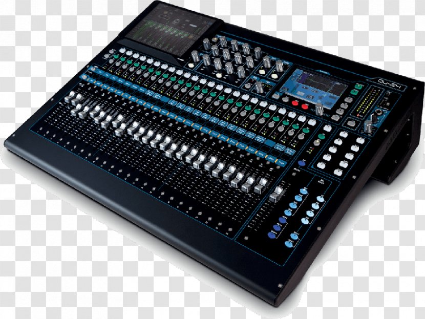 Audio Mixers Allen & Heath QU-24 Chrome Edition QU-16 Digital Mixing Console QU-32 - Electronics - Microphone Transparent PNG