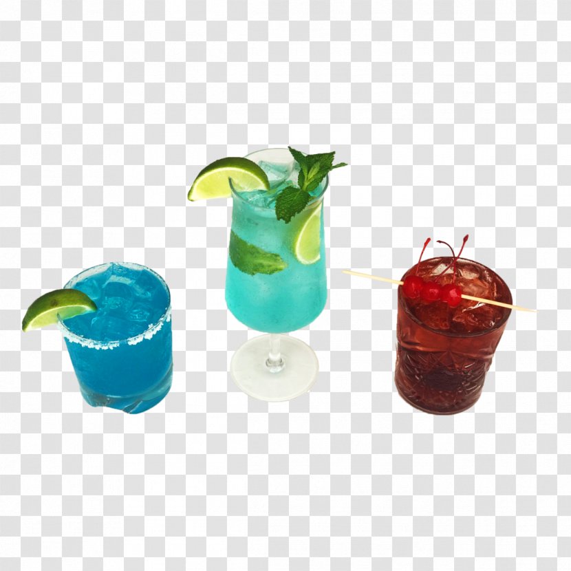 Blue Hawaii Research Triangle Cocktail Garnish Sea Breeze - Watercolor - Cocktails For Two Transparent PNG