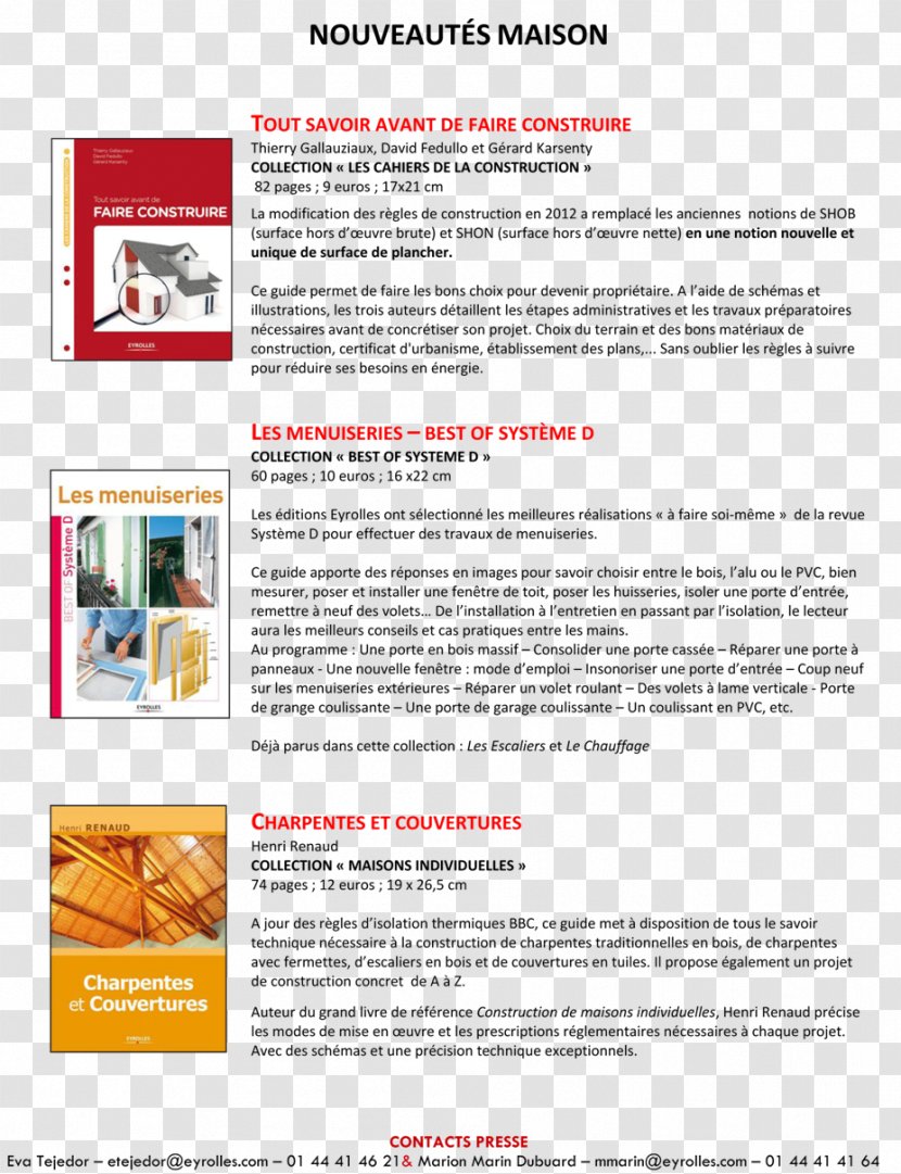 Charpentes Et Couvertures Text MZ - Brochure - Design Transparent PNG