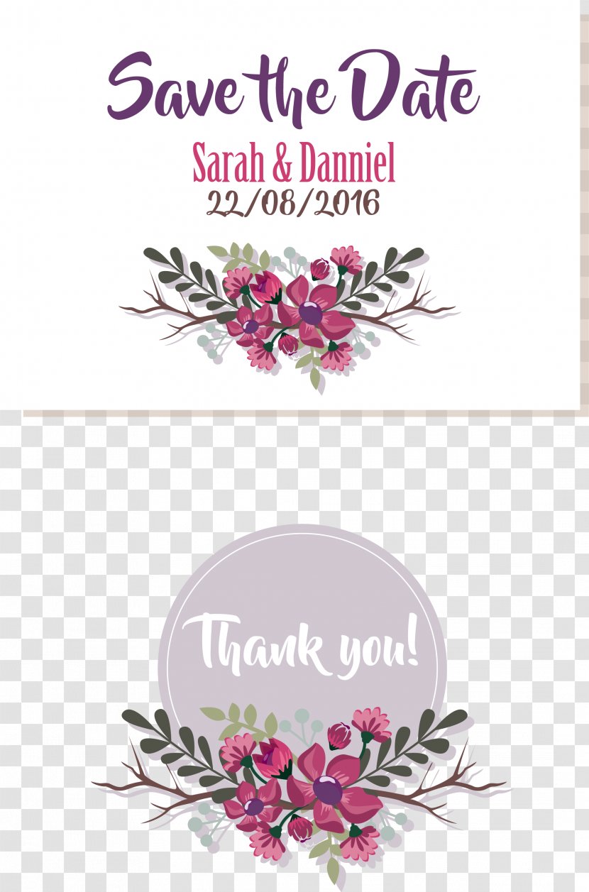 Wedding Invitation Floral Design - Text - Mothers Day Border Transparent PNG