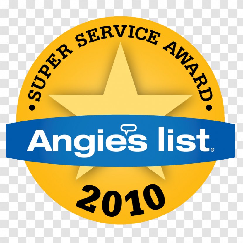 Angie's List Service Logo Trademark Award - Text - Family Air Conditioning Transparent PNG