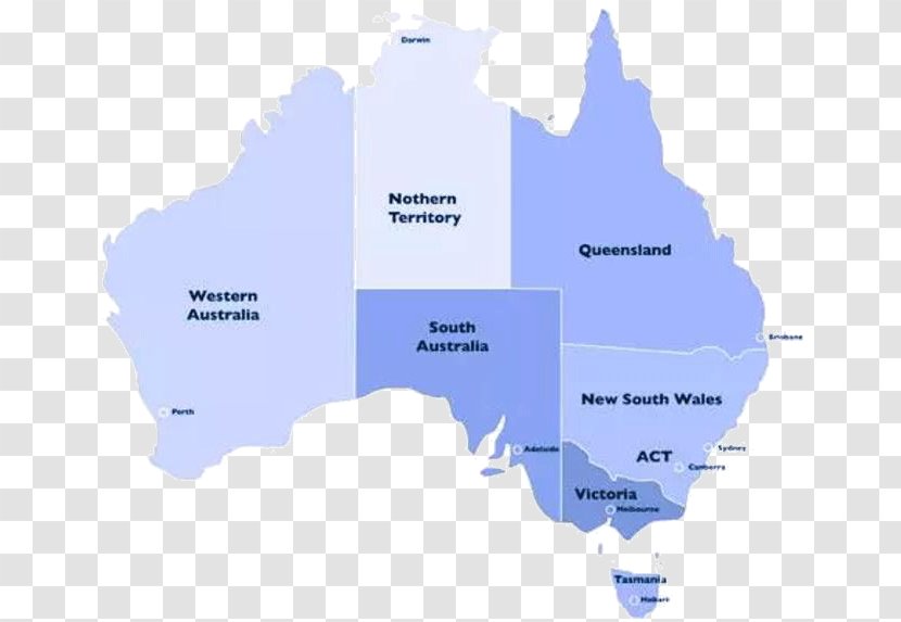 Australia World Map Blank - Water Resources Transparent PNG