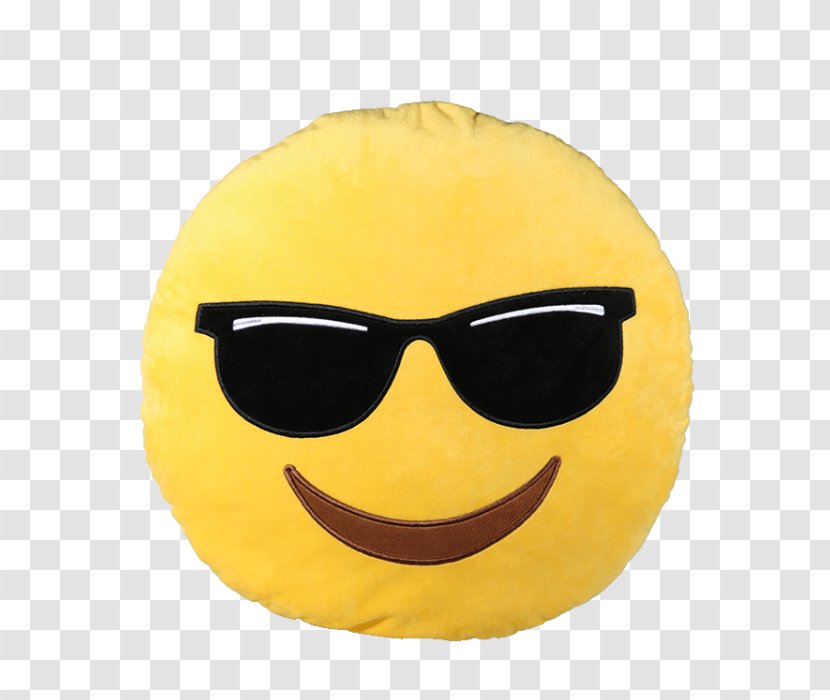 Emoticon Emoji Smiley Pillow Laughter - Yellow Transparent PNG