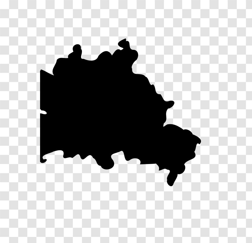 Berlin Vector Map Clip Art - Black Transparent PNG