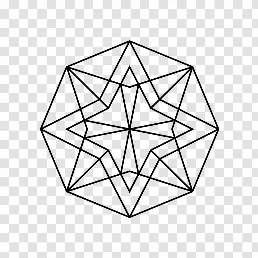 Geometry Mathematics Drawing Art Geometric Shape - Black And White - Geometrical Vector Transparent PNG