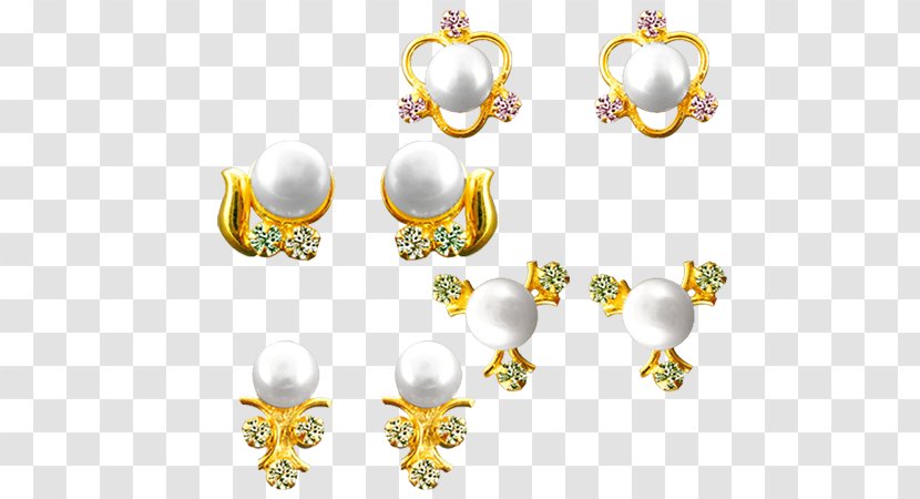 Jagdamba Pearls Earring Jewellery Shirt Stud Transparent PNG