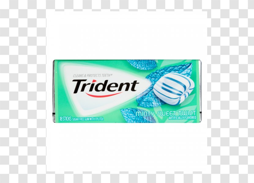 Chewing Gum Trident Peppermint Candy Transparent PNG