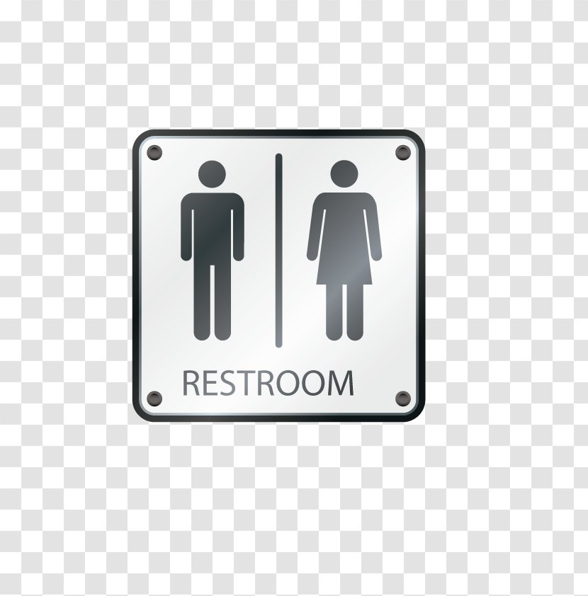 Bathroom Public Toilet Sign - Logo - Vector Transparent PNG