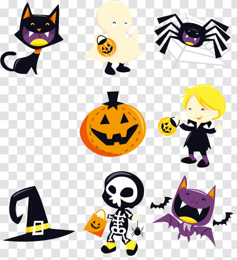 Trick-or-treating Halloween Icon - Cartoon Material Transparent PNG