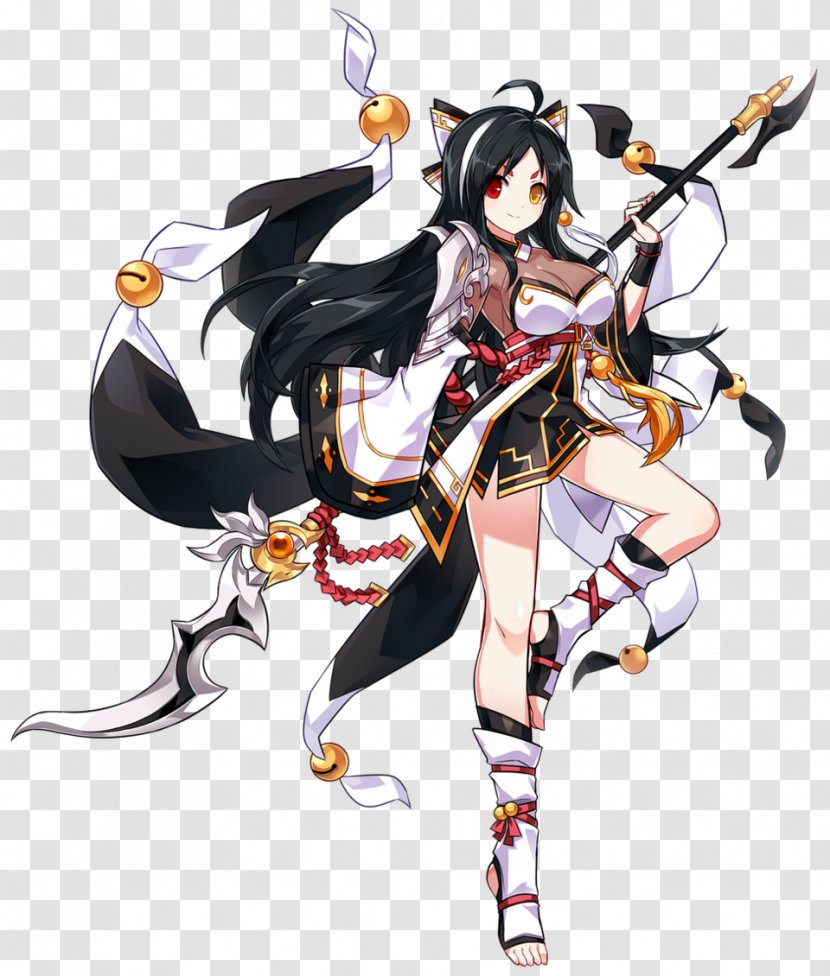 Elsword Asura YouTube Demon - Cartoon - Spear Transparent PNG