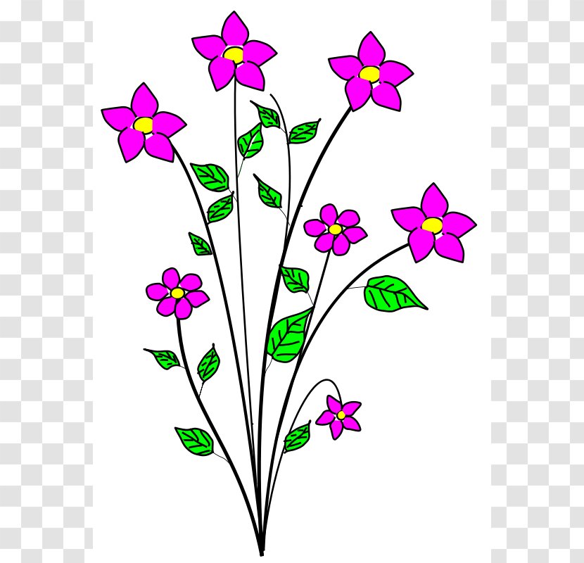 Flower Free Content Clip Art - Blue - Images Flowers Transparent PNG