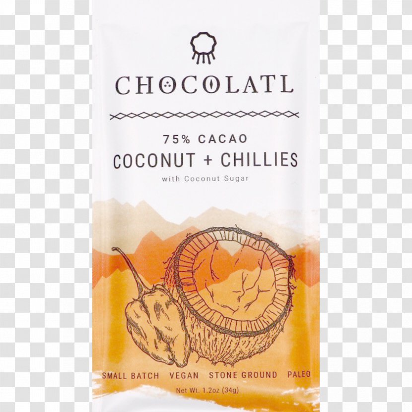 Chocolate Bar Snack Dark Caramel - Flavor - Coconut Flakes Transparent PNG