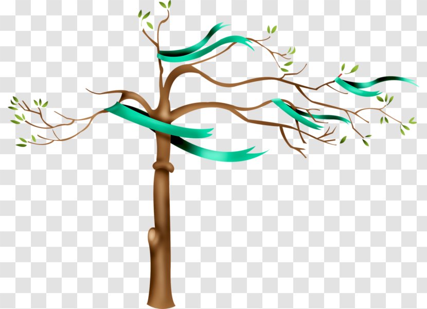 Twig Clip Art Branch Tree - Ribbon Transparent PNG