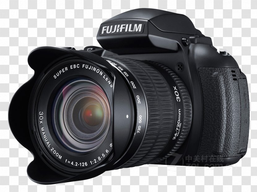 Fujifilm FinePix HS30EXR HS20EXR Zoom Lens - SLR Camera Assembly Transparent PNG