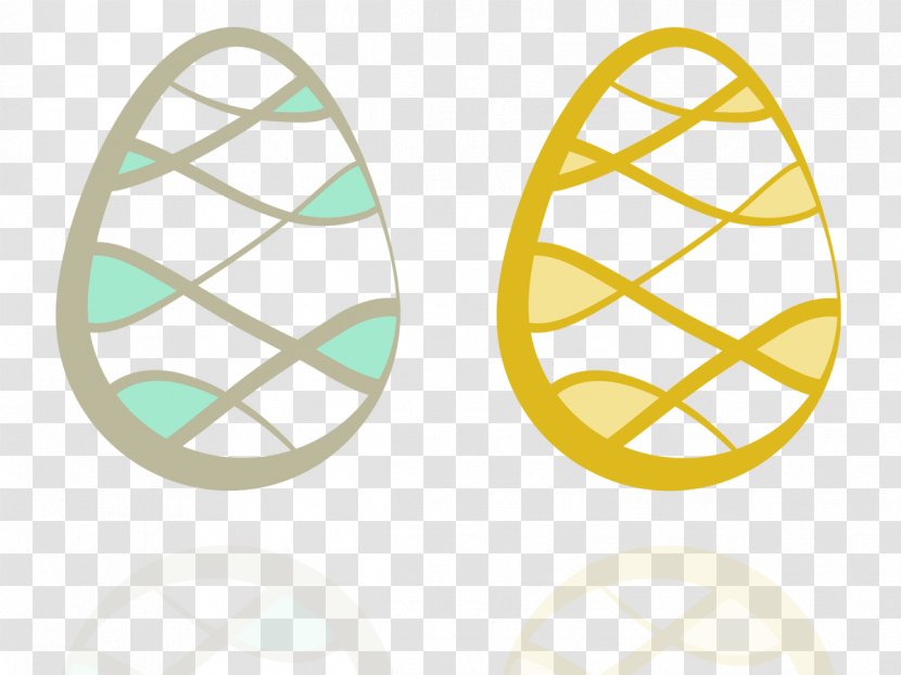 Easter Egg Design Download - Yellow - Children Style Eggs Transparent PNG