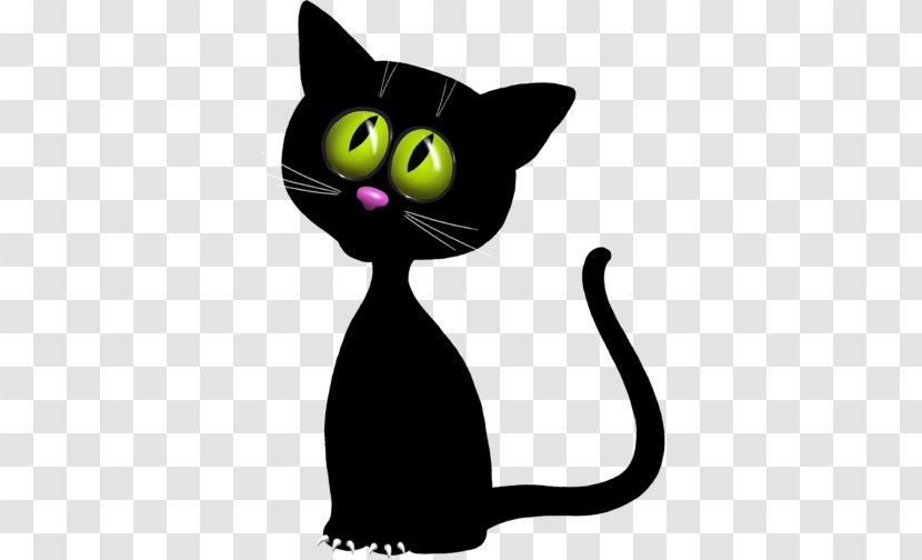 Black Cat Kitten Domestic Short-haired Whiskers - Shorthaired Transparent PNG