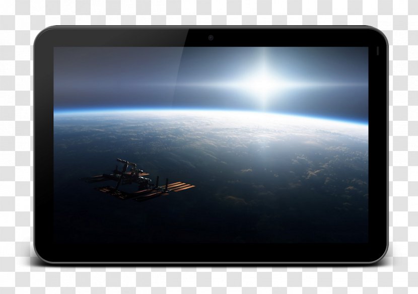 Desktop Wallpaper Outer Space International Station Computer NASA - Electronics - Earth Fire Hd Transparent PNG