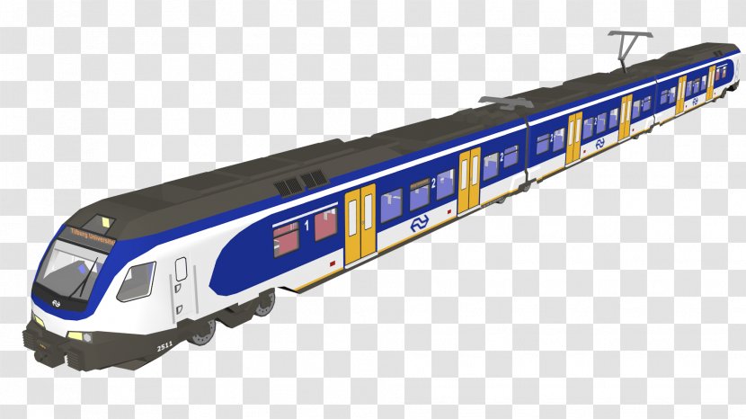 Railroad Car Rail Transport Train Passenger Locomotive - Through Transparent PNG
