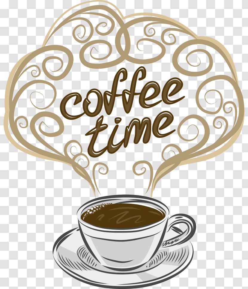 Coffee Cappuccino Tea Espresso Cafe - Poster - Hot In The Letter Transparent PNG