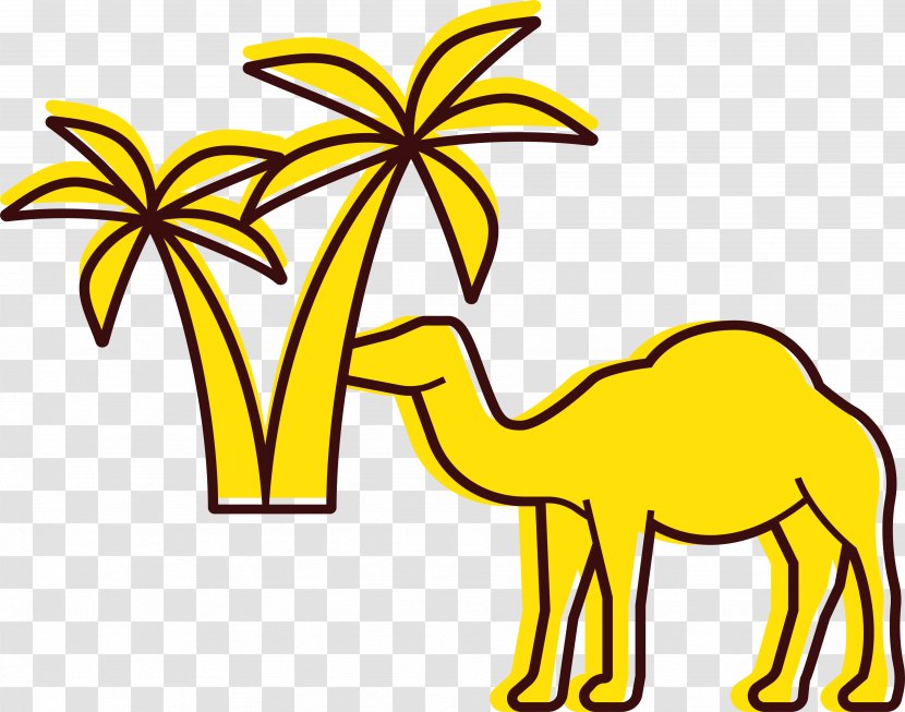 Camel Desert Yellow Transparent PNG