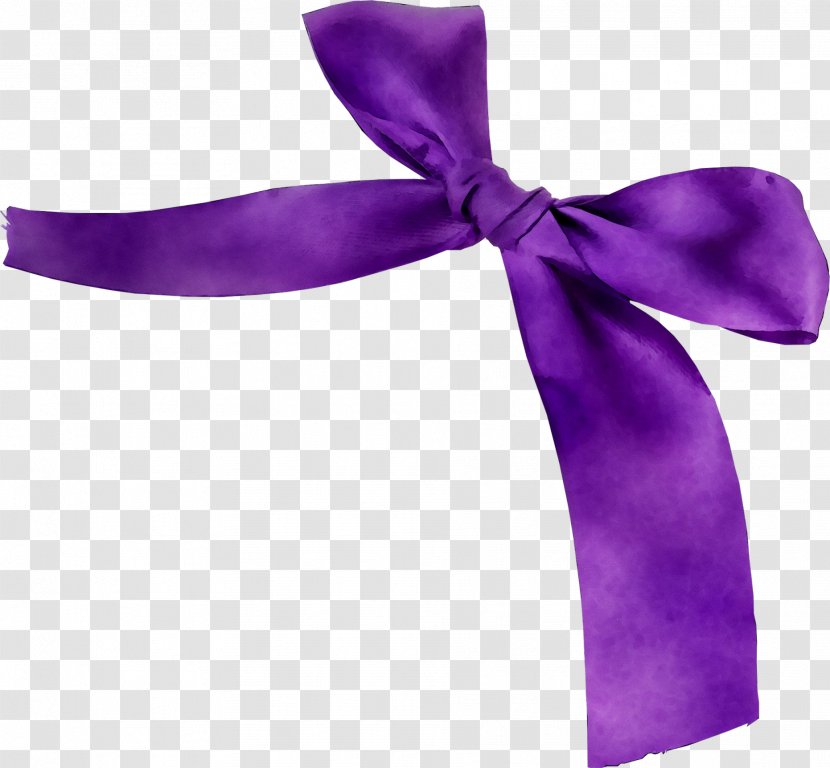 Ribbon Silk Purple - Lilac - Violet Transparent PNG