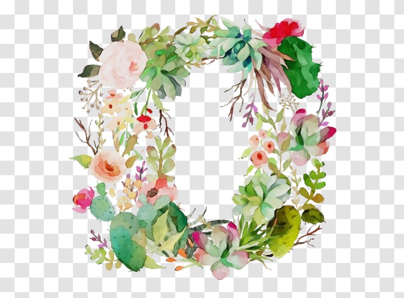 Christmas Wreath Drawing - Watercolor Animals - Hair Accessory Interior Design Transparent PNG