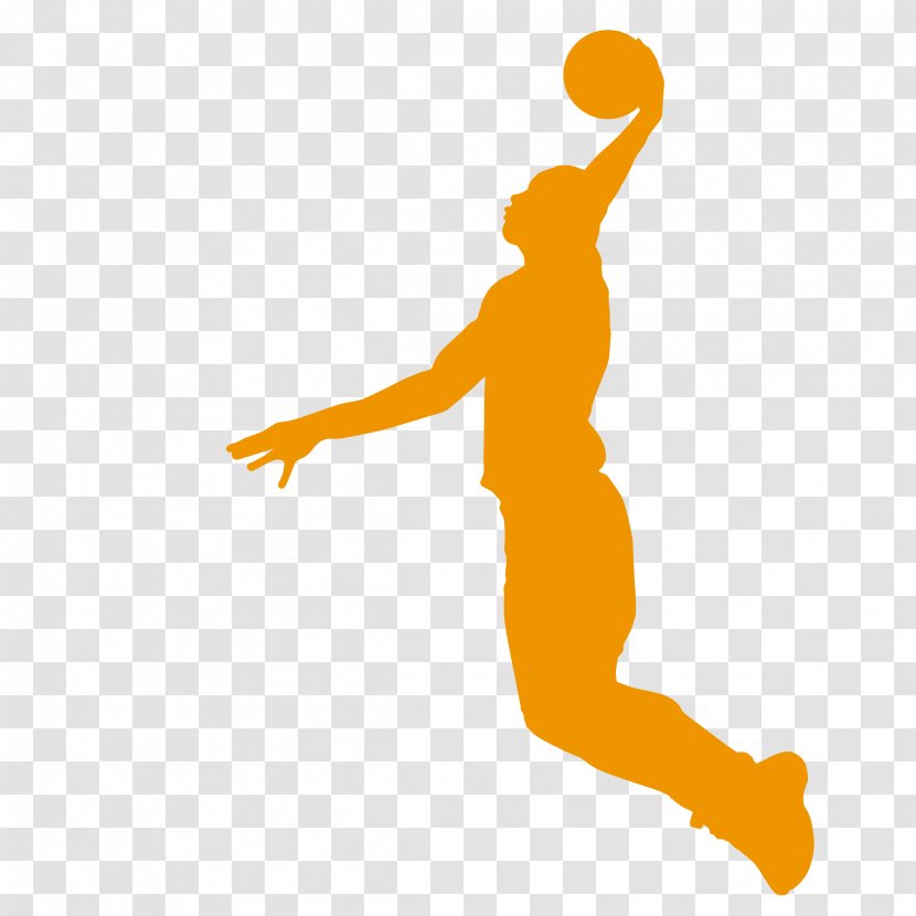 Basketball Player Slam Dunk Wall Decal Athlete Transparent PNG