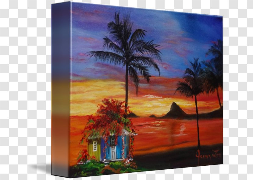 Painting Mokoliʻi Acrylic Paint Art Gallery Wrap - Dawn Transparent PNG