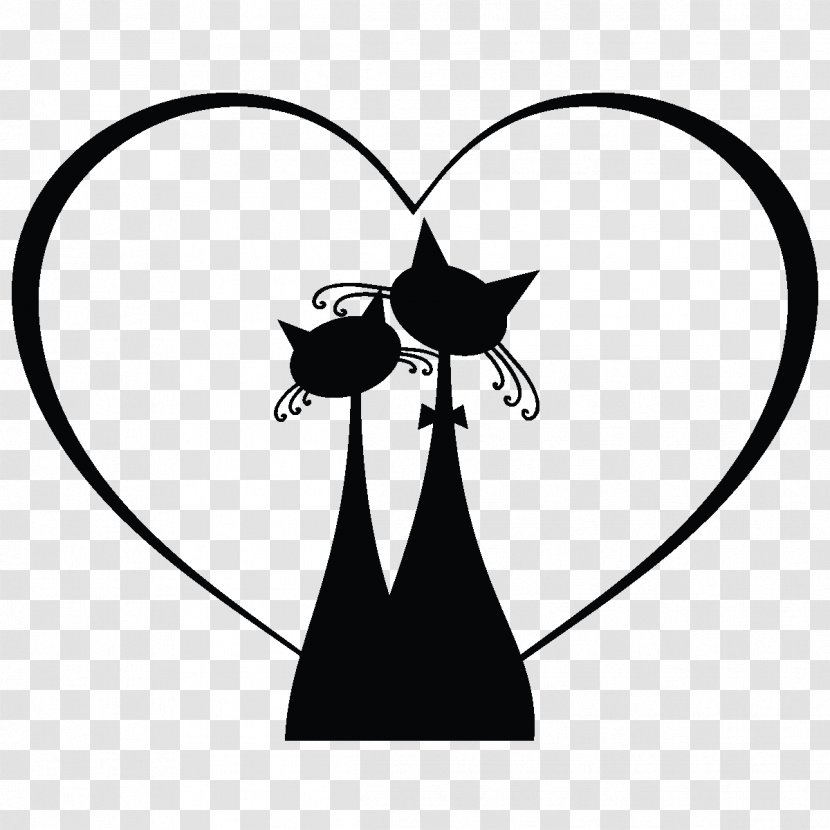 Black Cat Silhouette Drawing - Frame Transparent PNG