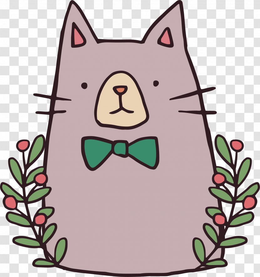 Poster Whiskers Clip Art - Rabbit - Cat Posters Decorated With Flowers Transparent PNG