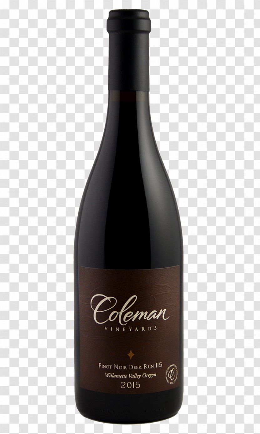 Pinot Noir Red Wine Beer Distilled Beverage - Glass Bottle Transparent PNG