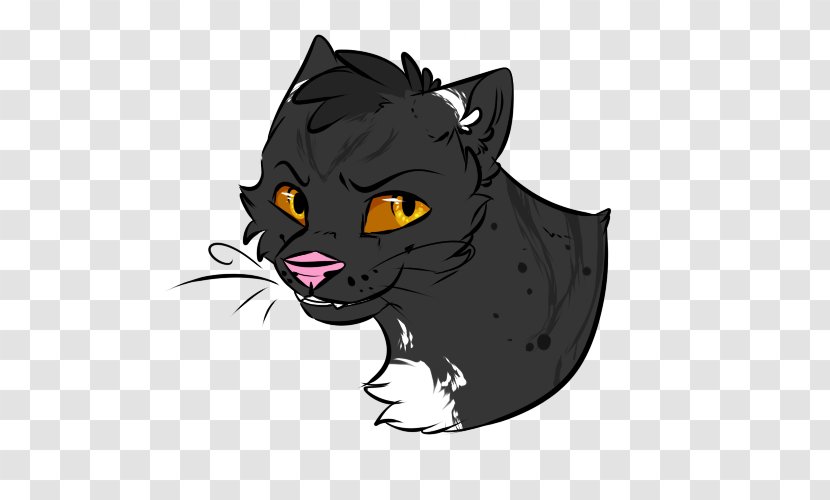 Whiskers Domestic Short-haired Cat Cartoon Illustration - Mammal Transparent PNG