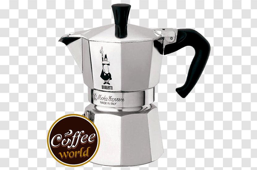 Moka Pot Espresso Machines Coffee Italian Cuisine - Coffeemaker Transparent PNG