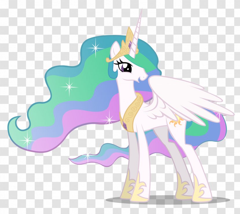 Princess Celestia Pony Equestria Luna - Vertebrate Transparent PNG